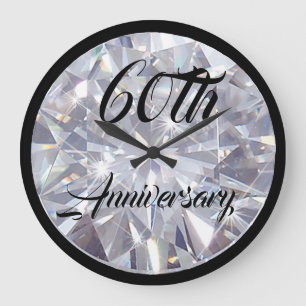 Redondo Grande 60.o/aniversario del diamante - reloj