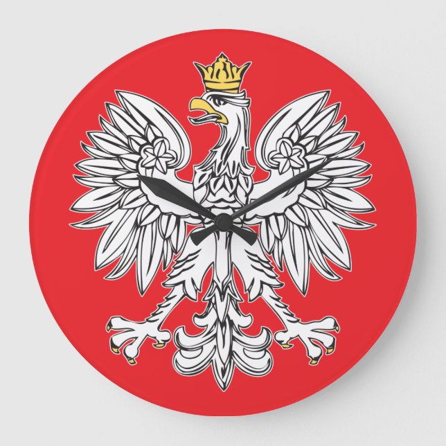 Redondo Grande Águila Polaca Con Reloj De La Corona De Oro (Anverso)