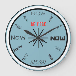 Redondo Grande Ahora esté aquí reloj