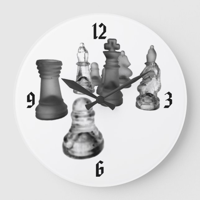 Redondo Grande Ajedrez de reloj (Anverso)