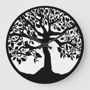 REDONDO GRANDE ÁRBOL DE RELOJ DE VIDA