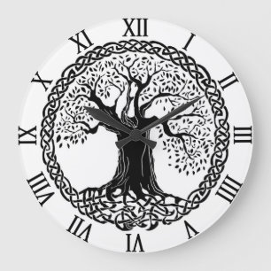 Redondo Grande Árbol del reloj de la vida