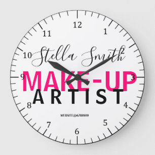 Redondo Grande Artista de maquillaje personalizado reloj estándar