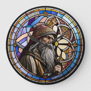 Redondo Grande Asistente para cristales mantenidos Diseño Reloj g
