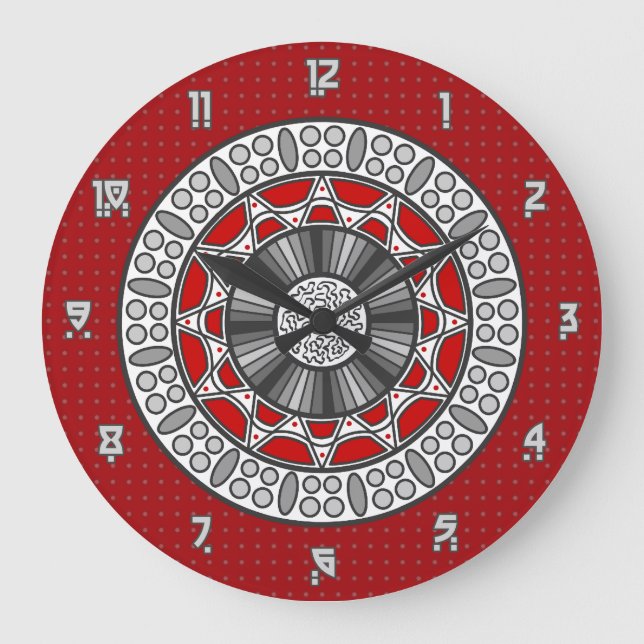 Redondo Grande Aztec se reúne con el reloj de los extranjeros (Anverso)