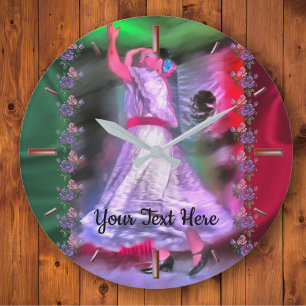 Redondo Grande Bailarina mexicana 0175 Gran Reloj