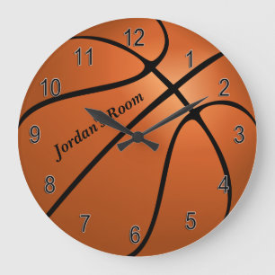 Redondo Grande Baloncesto del reloj de los niños