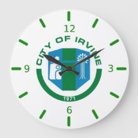 bandera de Irvine (California) Gran Reloj
