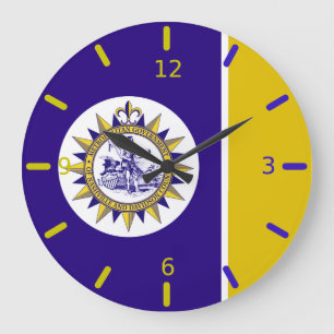 Redondo Grande Bandera de Nashville (Tennessee) Gran Reloj