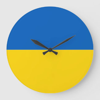 Redondo Grande Bandera del reloj de Ucrania