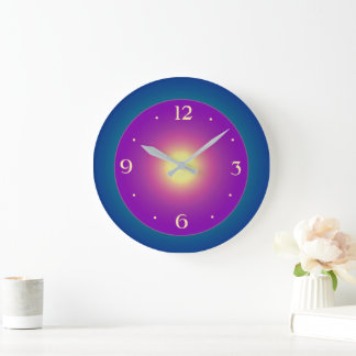 Redondo Grande Bluegreen atmosférico con reloj Purple Center