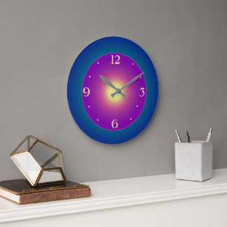 Redondo Grande Bluegreen atmosférico con reloj Purple Center