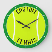 Bolas de tenis Reloj personalizado de texto y pare