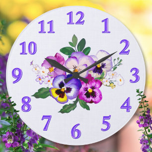 Redondo Grande Bonito, reloj de Pansy, Editar para añadir tu text