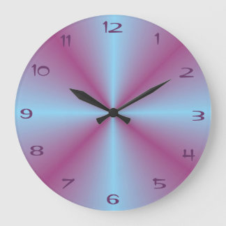 Redondo Grande Bonito Rosa Aqua Iluminado > Reloj Patterado