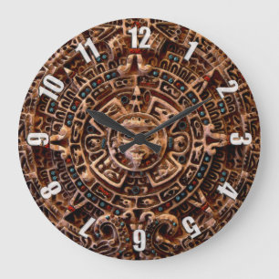 Redondo Grande Calendario solar maya azteca reloj de historia de 