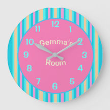 Candy Striped con grandes números Chiles reloj de 
