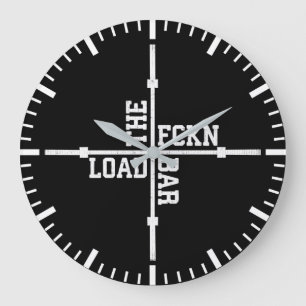 Redondo Grande Cargar La Barra De Fckn - Reloj Motivacional De Gi