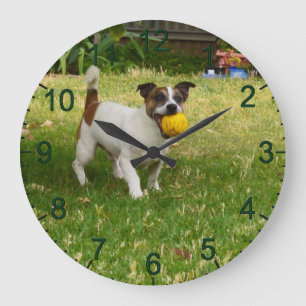 Redondo Grande Charlie, el juego de bolas de Fox Terrier, reloj d