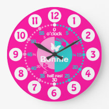 Chicas aprenden a decir hora el reloj de nombres d