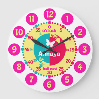 Redondo Grande Chicas aprenden a decir hora reloj de nombres acuá