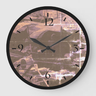 Redondo Grande China Antigua Barcos vivienda Hong Kong Reloj