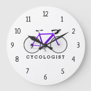 Redondo Grande Ciclista Purple Bicycle Gran Reloj