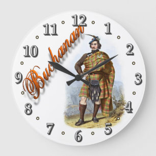Redondo Grande Clan Buchanan reloj de sueño escocés