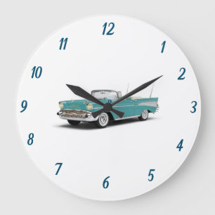 REDONDO GRANDE ****CLÁSICO 57 CHEVY**** RELOJ