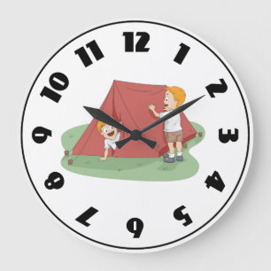 Redondo Grande Configuración de una carpa reloj