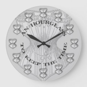 Redondo Grande Corsé del reloj de arena
