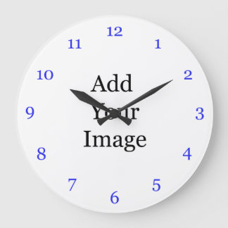 Redondo Grande Crea tu propio reloj de imagen. Agrega tu propia f