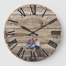 Crea tu propio reloj de madera rústica con fotos