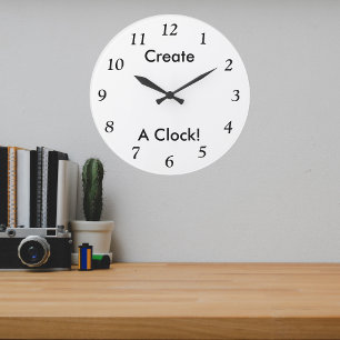 Redondo Grande ¡Crea un reloj personalizado!