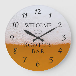Redondo Grande Cueva de hombre o bar reloj del propietario del ne