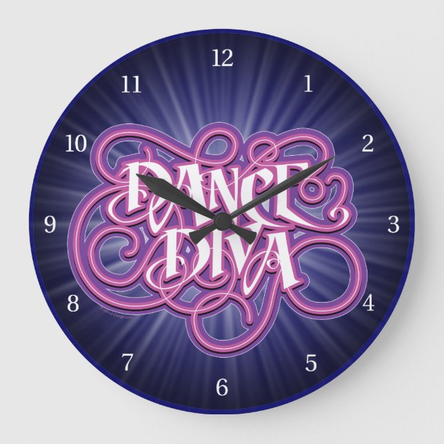 Redondo Grande Dance Diva Gran Reloj (Anverso)
