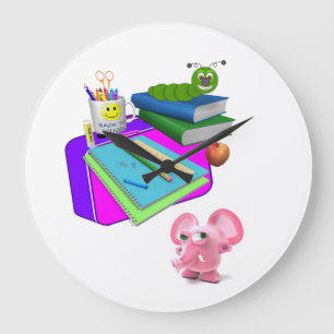 Redondo Grande De vuelta al Reloj de los Libros de Cerdo de la Es