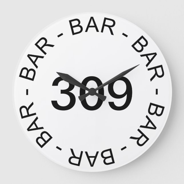 Redondo Grande Día del Padre Clásico Calle No. Barras reloj de pa (Anverso)