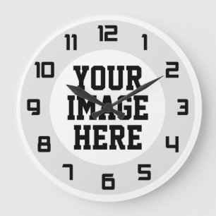 Redondo Grande "Diseño de encargo sus los propios" reloj de pare