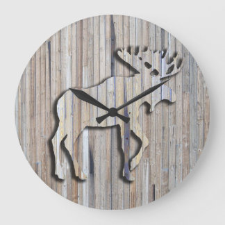 Redondo Grande Diseño de Reloj de madera de granero