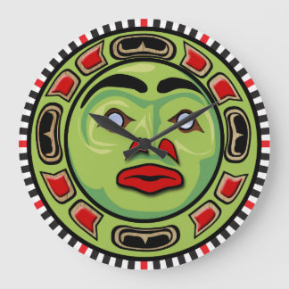 Redondo Grande Diseño del noroeste del reloj de la máscara del