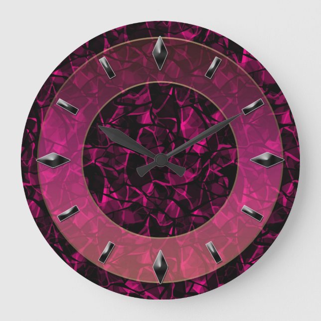 Redondo Grande Diseño moderno del reloj de pared. (Anverso)