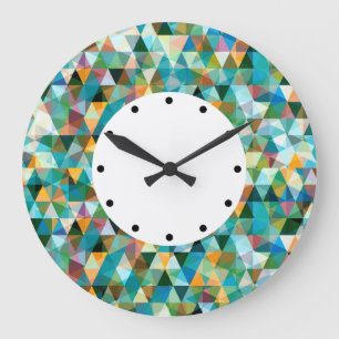 Redondo Grande Diseño moderno del Reloj Mosaico