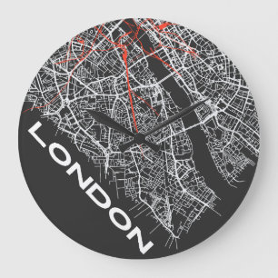 Redondo Grande Diseños de reloj de Londres