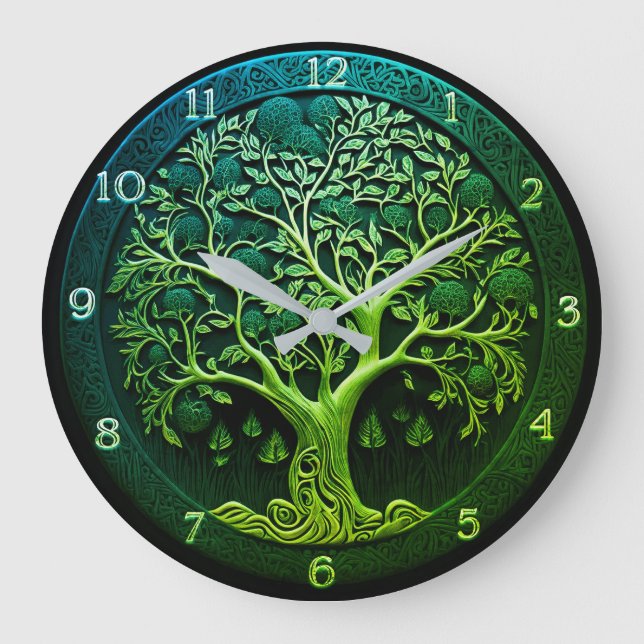 Redondo Grande El árbol de la vida en el gran reloj verde (Anverso)