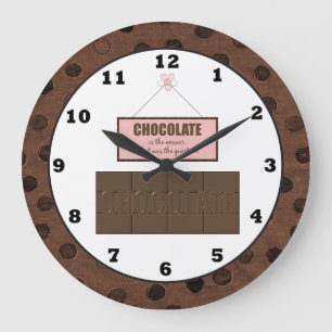 Redondo Grande ¿El chocolate es la respuesta cuál es? Reloj de