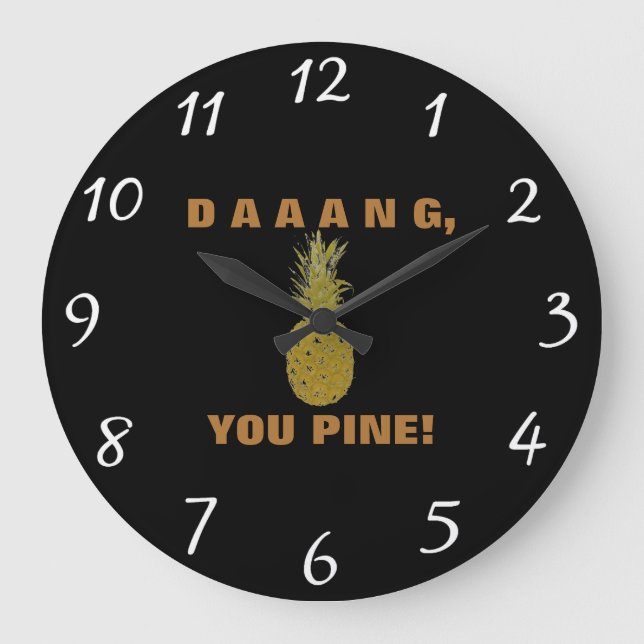Redondo Grande El reloj de la pared del Daaang You Pine (Anverso)