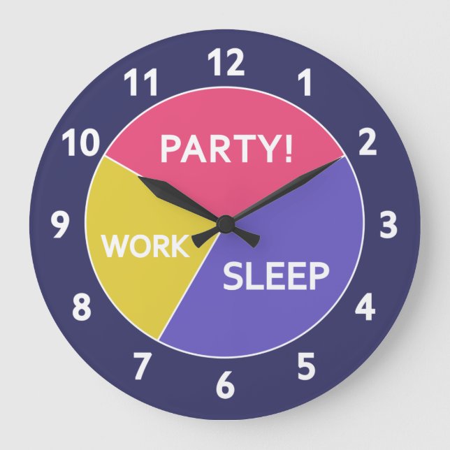 Redondo Grande El reloj del gráfico circular de la vida (Anverso)