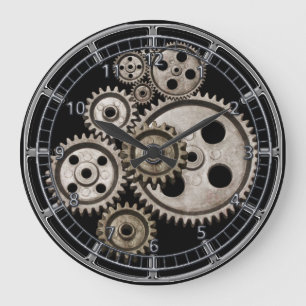 Redondo Grande el steampunk adapta el reloj de máquina del