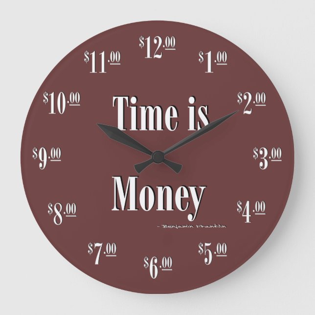 Redondo Grande El tiempo es el reloj de dinero - Texto blanco (Anverso)